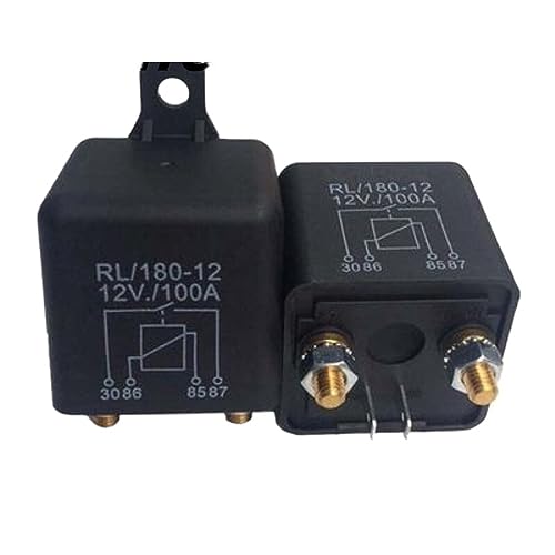RL 80–12 100 A 12 V 24 V Power Auto Kfz-Relais, großes, schweres Hochstrom-Last-Startrelais, 1 Stück (Size : 24V100A) von PQYSMVVG