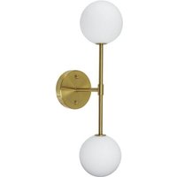[GEBRAUCHT] B-Ware Pr Home Wandleuchte Lampe Sigma D Gold Opal 2 Flammig 49 Cm Glas von PR HOME