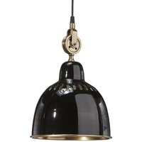 [GEBRAUCHT] Pr Home Cleveland Hängelampe 23 Cm Schwarz Messing Hängeleuchte Deckenlampe E27 B-Ware von PR HOME