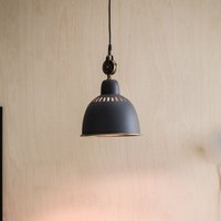 [NEUWERTIG] B-Ware Pr Home Cleveland Hängelampe Pendelleuchte Lampe 23 Cm Grau Messing von PR HOME