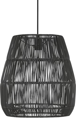PR Home of Scandinavia Lampenschirm Rattan für Außen schwarz Saigon 38cm für E27 Pendelaufhang von PR Home of Scandinavia