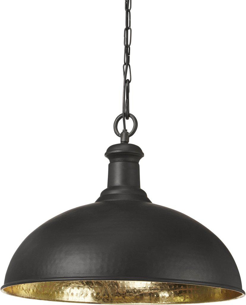 Hochwertige Hängeleuchte Industrie design aus Metall schwarz gold PR Home Delhi 70cm E27 von PR Home