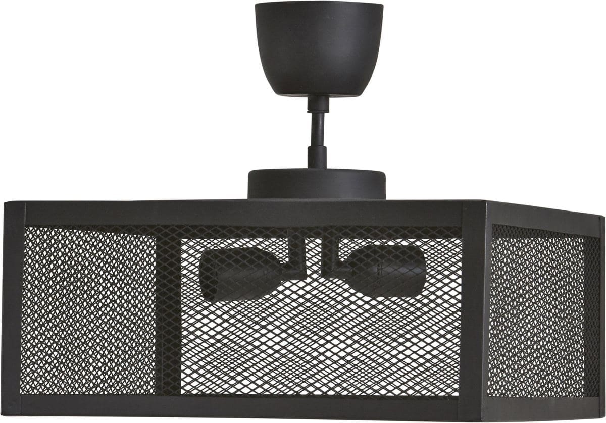 Industie Look Deckenlampe Metallgitter schwarz PR Home Grid 35cm 2x E27 von PR Home