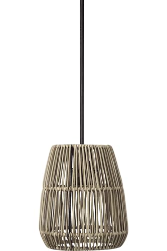 PR Home of Scandinavia Lampenschirm Rattan für Außen grau beige Saigon 18cm für E27 Pendelaufhang von PR Home of Scandinavia