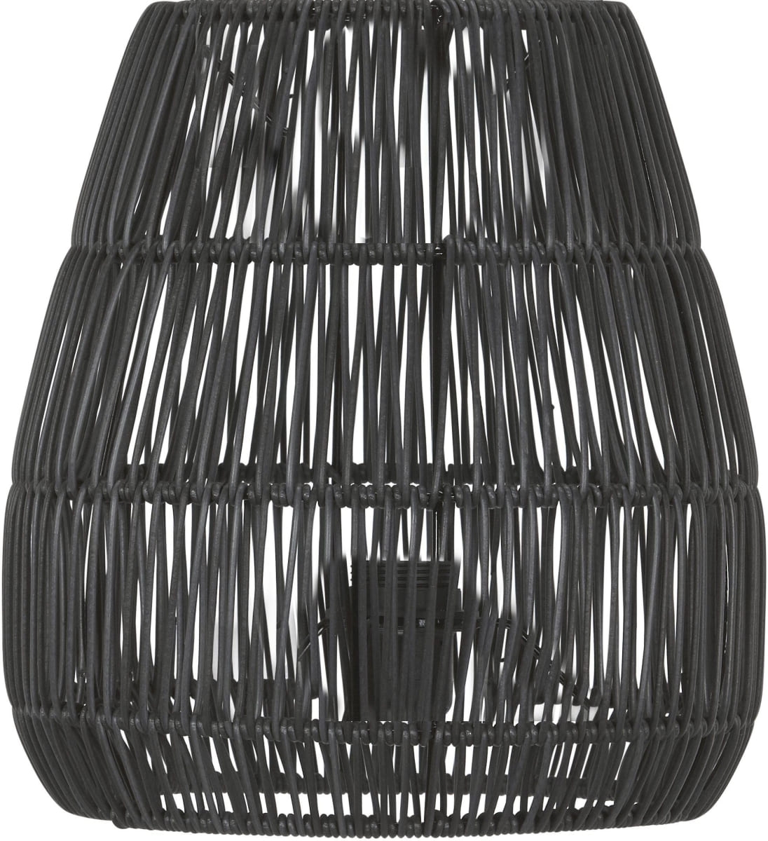 Lampenschirm Rattan für Außen schwarz PR Home Saigon 38cm für Stehleuchte Agnar von PR Home