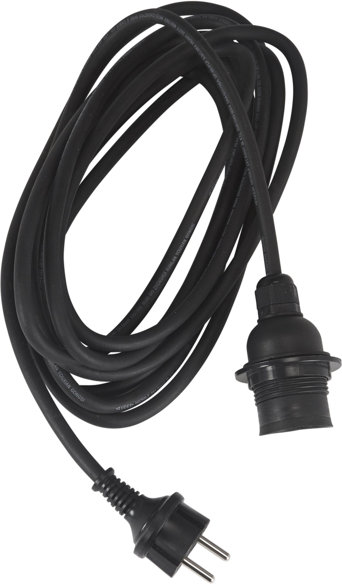 Outdoor Anschlusskabel IP44 PR Home Flex Out E27 max. 15W 2,5m schwarz H07RN-F von PR Home