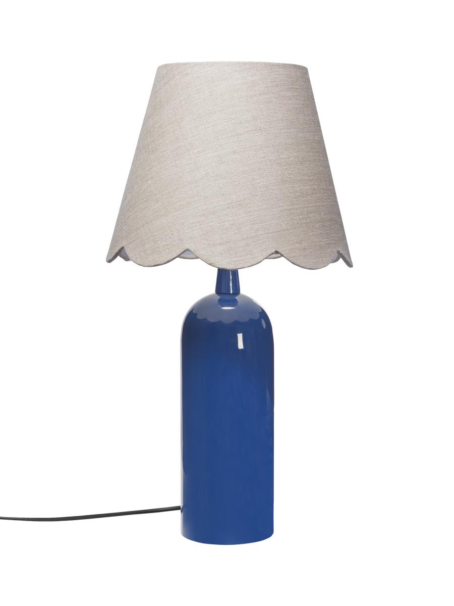 PR Home Carter Textil Tischlampe blau, beige E27 46cm von PR Home