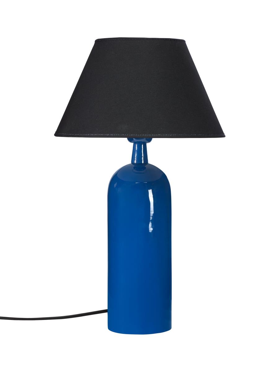 PR Home Carter Textil Tischlampe blau, schwarz E27 46cm von PR Home