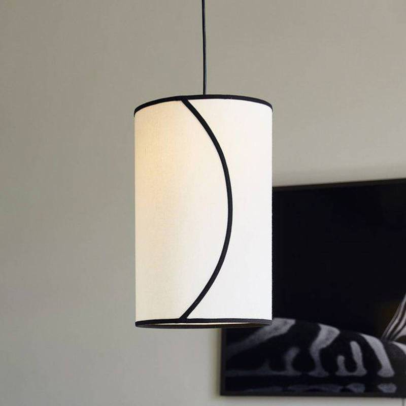 PR Home Hängelampe Ava, Ø 25 cm, Bio-Baumwolle, cremefarben von PR Home