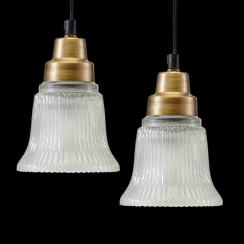 PR Home Hängeleuchte Emmi Hängelampe Deckenlampe E27 messingfarben 2 STÜCK von PR Home