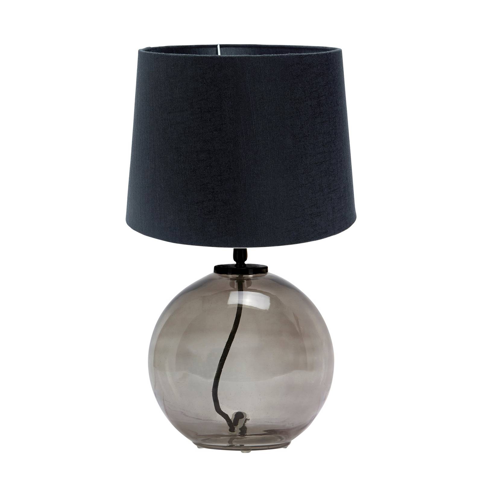 PR Home Jonna Tischlampe Ø 25 cm Rauchglas/schwarz von PR Home