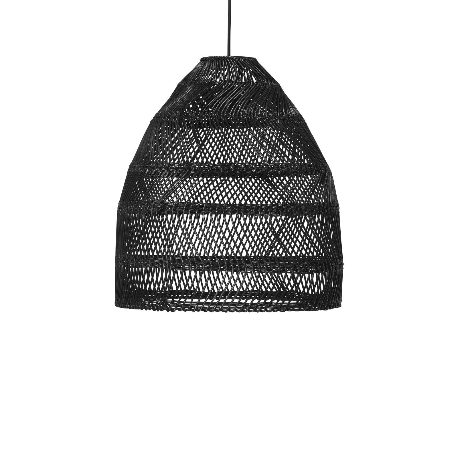 PR Home Maja Hängelampe Rattan schwarz, Ø 36,5 cm von PR Home