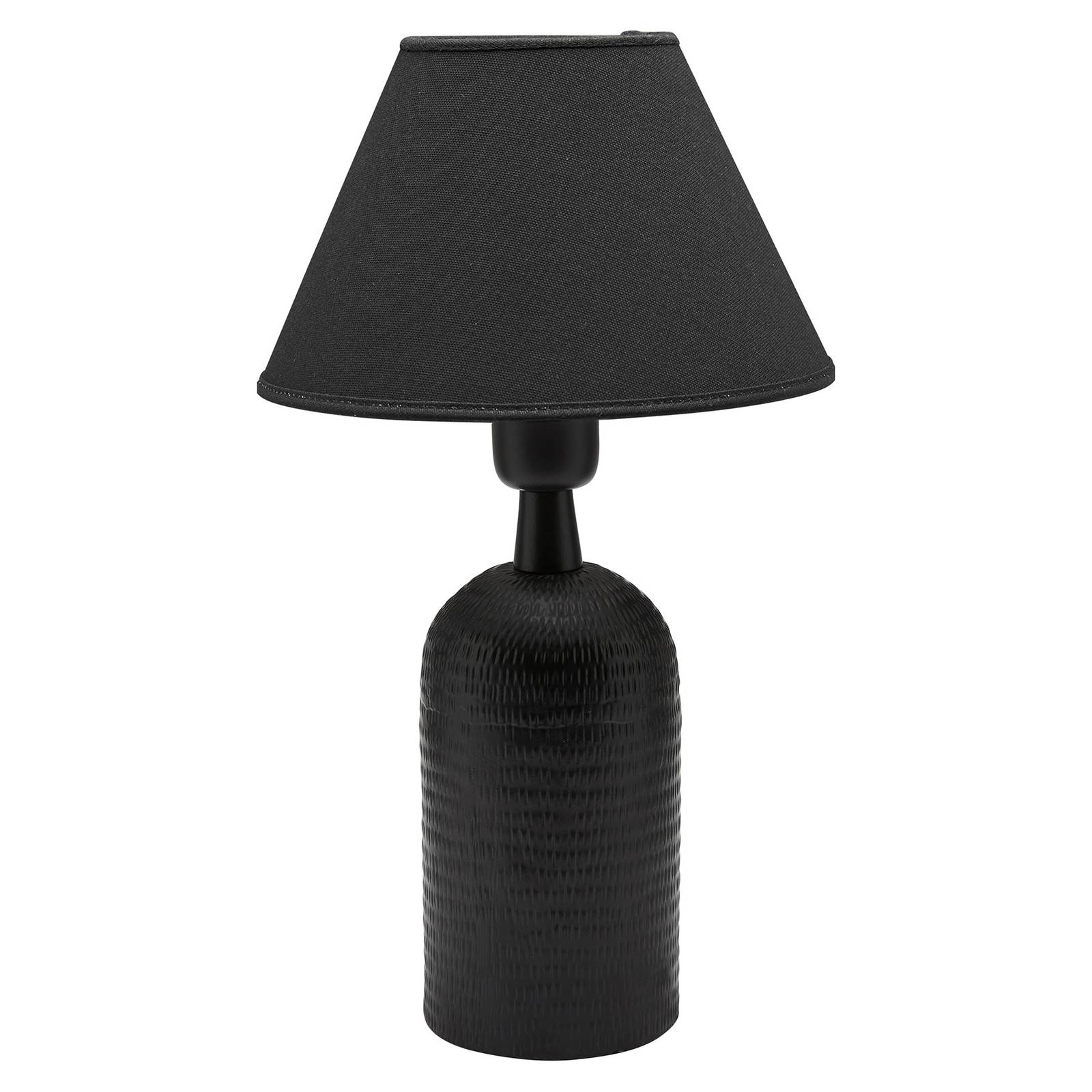 PR Home Riley Tischlampe mit Stoffschirm, schwarz von PR Home