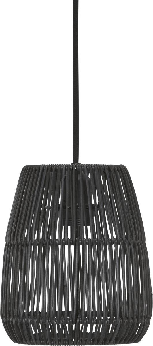 PR Home Saigon Outdoor Hängelampe Rattan schwarz IP44 18cm E27 mit Stecker von PR Home