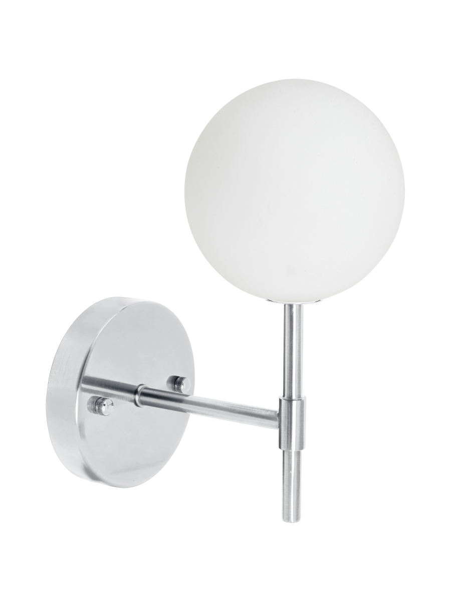 PR Home Sigma S Wandlampe in Kugelform chrom opal G9 25x12x19cm von PR Home