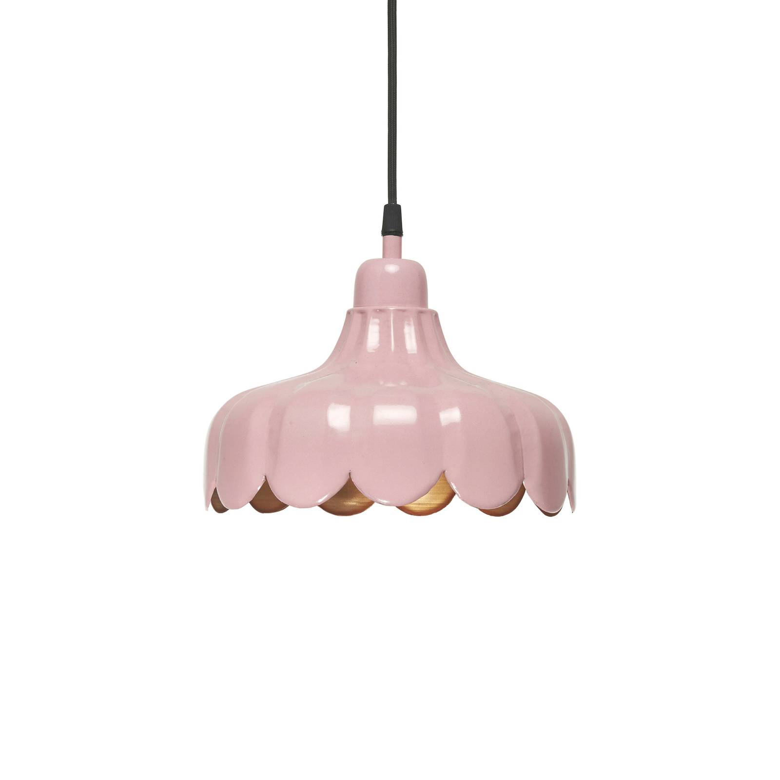 PR Home Hängelampe Wells Small, pink/gold, Ø 24 cm, Stecker von PR Home