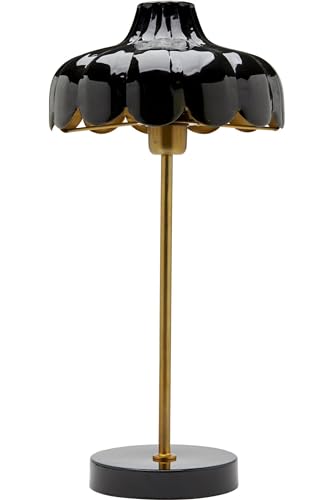 PR Home Wells Tischleuchte im Blumen design schwarz gold E27 24x50cm von PR Home of Scandinavia