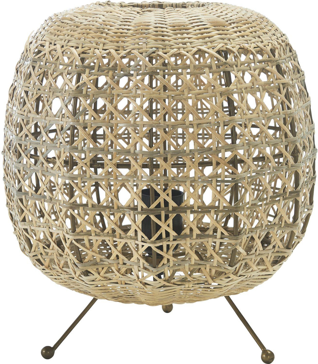 PR Home Wickham Rattan Tischleuchte aus Natur Bast Fasern beige 30cm E27 von PR Home