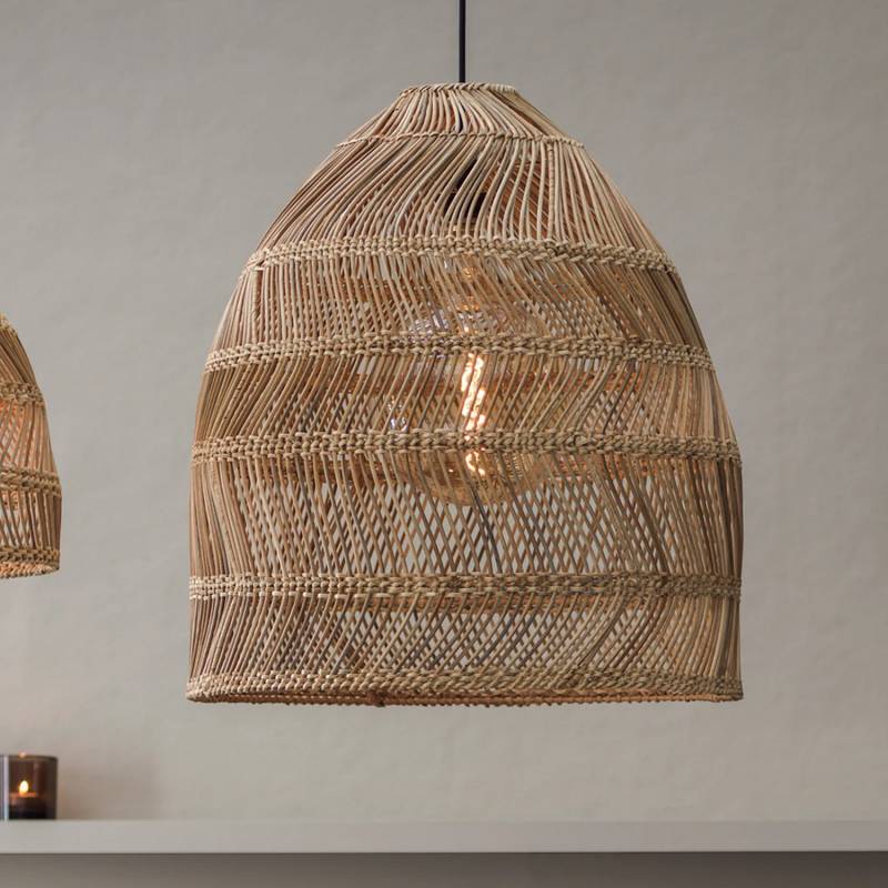 Pr Home Hängeleuchte Maja Hängelampe Deckenlampe Lampe Rattan Natur ø 45 Cm Ip44 B-Ware von PR Home