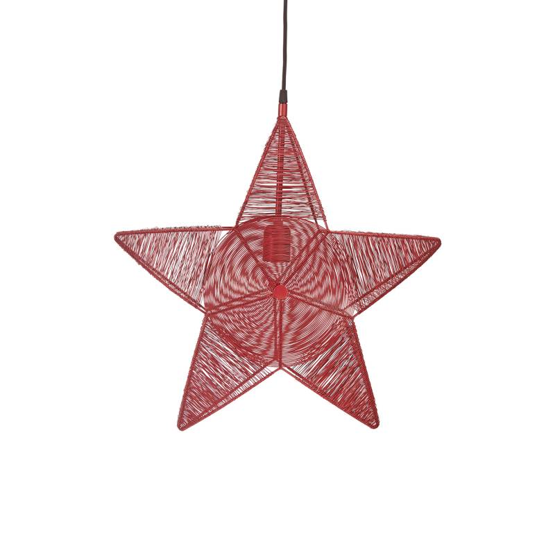Pr Home Rigel Dekostern Aus Metall ø 50 Cm Rot Lampe Leuchte Dekorationslampe B-Ware von PR Home