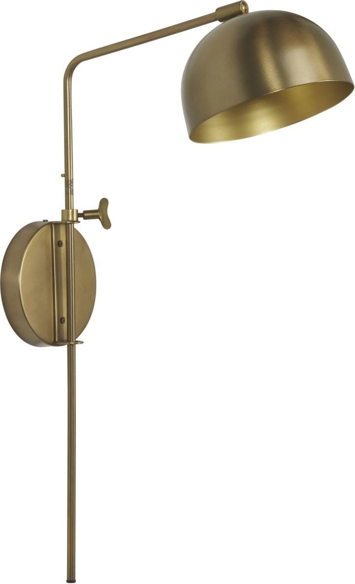 Wandlampe messing matt PR Home Brighton 63cm E27 von PR Home