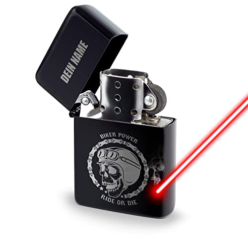 PR Print Royal Benzin-Feuerzeug selbst gestalten - mit Name gravieren - Biker Power - Sturmfeuerzeug mit Gravur, Benzin nachfüllbar I Personalisiertes Geschenk, Schwarz PR Print Royal Benzin-Feuerzeug selbst gestalten - mit Name gravieren - Biker Power - Sturmfeuerzeug mit Gravur, Benzin nachfüllbar I Personalisiertes Geschenk, Schwarz von PR Print Royal
