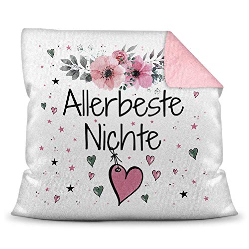 Kissen inkl. Kissenfüllung mit Spruch - Allerbeste Nichte - Beste Geschenkidee für Familie und Freunde - Farbkissen Rückseite Rosa Kissen inkl. Kissenfüllung mit Spruch - Allerbeste Nichte - Beste Geschenkidee für Familie und Freunde - Farbkissen Rückseite Rosa von PR Print Royal