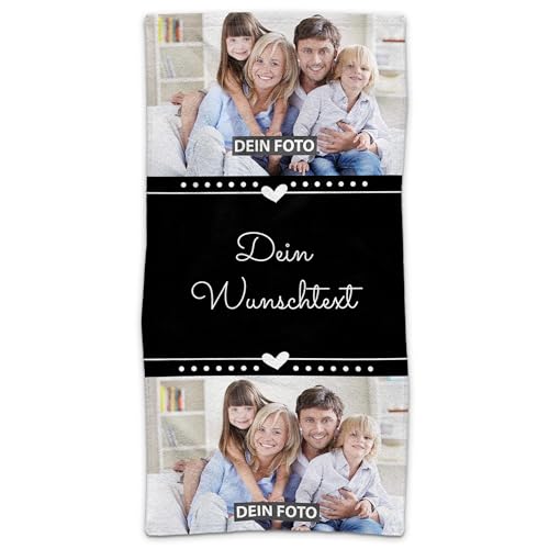 PR Print Royal Badetuch personalisiert mit Foto und Wunschtext - Personalisiertes Badetuch Bedrucken - Persönliches Fotogeschenk für Familie und Freunde | 140 x 70 cm, schwarz PR Print Royal Badetuch personalisiert mit Foto und Wunschtext - Personalisiertes Badetuch Bedrucken - Persönliches Fotogeschenk für Familie und Freunde | 140 x 70 cm, schwarz von PR Print Royal