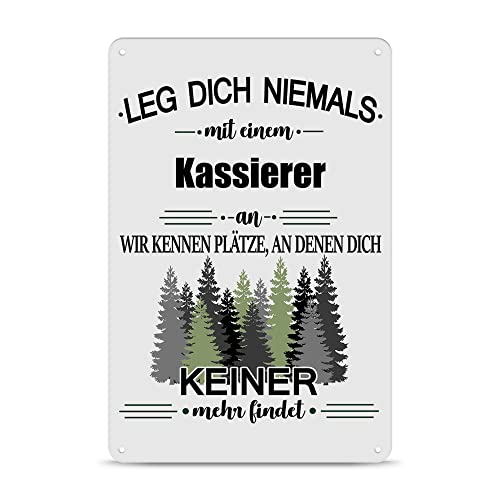 PR Print Royal Berufe Blech-Schild - Leg Dich Niemals mit einem Kassierer an - Lustiges Geschenk Büro, Job, Arbeit, Kollegen, Freunde, Metall-Poster - Querformat A4 PR Print Royal Berufe Blech-Schild - Leg Dich Niemals mit einem Kassierer an - Lustiges Geschenk Büro, Job, Arbeit, Kollegen, Freunde, Metall-Poster - Querformat A4 von PR Print Royal