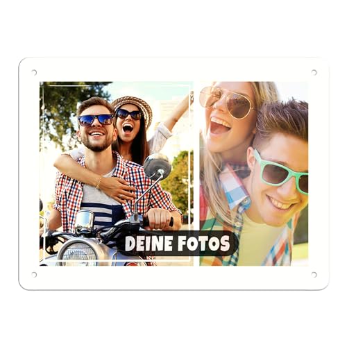 PR Print Royal Blech-Schild selbst gestalten - Foto-Collage mit 2 Fotos bedrucken - Metall-Poster für Lieblingsmenschen, Geschenk für Freunde, Familie I Personalisiertes Foto-Geschenk, Schild A5 PR Print Royal Blech-Schild selbst gestalten - Foto-Collage mit 2 Fotos bedrucken - Metall-Poster für Lieblingsmenschen, Geschenk für Freunde, Familie I Personalisiertes Foto-Geschenk, Schild A5 von PR Print Royal