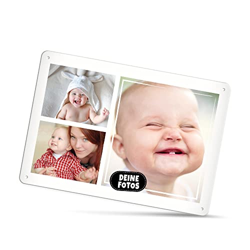 PR Print Royal Blech-Schild selbst gestalten - Foto-Collage mit 3 Fotos bedrucken - Metall-Poster für Lieblingsmenschen, Geschenk für Freunde, Familie I Personalisiertes Foto-Geschenk, Schild A4 PR Print Royal Blech-Schild selbst gestalten - Foto-Collage mit 3 Fotos bedrucken - Metall-Poster für Lieblingsmenschen, Geschenk für Freunde, Familie I Personalisiertes Foto-Geschenk, Schild A4 von PR Print Royal