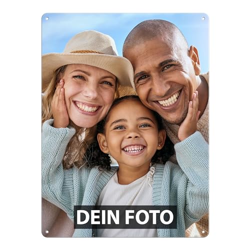 Blech-Schild selbst gestalten - Metall-Poster mit Foto und Text bedrucken - Schild A3, 30x40cm, Hochformat I Personalisiertes Geschenk von PR Print Royal