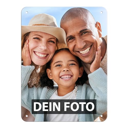 PR Print Royal Blech-Schild selbst gestalten - Metall-Poster mit Foto und Text Bedrucken - Schild A5, 15x20cm, Hochformat I Personalisiertes Geschenk von PR Print Royal