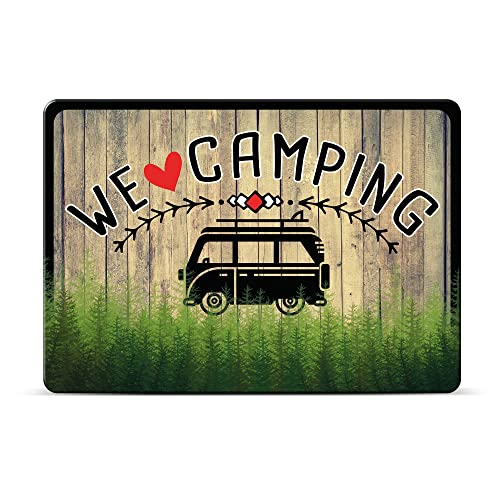 PR Print Royal Camping Blech-Schild mit Spruch - We Love Camping - Metall-Poster, Geschenk für Camper, Camping-Zubehör - Schild A6 von PR Print Royal