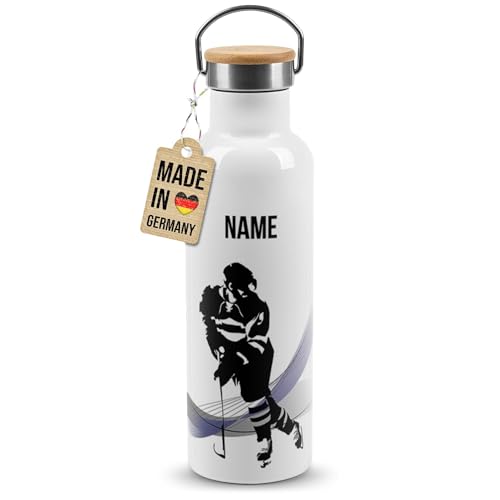 PR Print Royal Edelstahl-Trinkflasche für Sportler mit Name selbst gestalten - Eishockey - Geschenk Sportler, Personalisierte Geschenke für Männer | Thermosflasche Weiß, 750 ml PR Print Royal Edelstahl-Trinkflasche für Sportler mit Name selbst gestalten - Eishockey - Geschenk Sportler, Personalisierte Geschenke für Männer | Thermosflasche Weiß, 750 ml von PR Print Royal