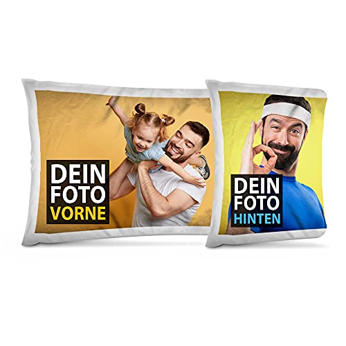 PR Print Royal Fotokissen Bezug XXL selbst gestalten mit eigenem Foto - Beidseitig Bedruckt - Fotogeschenk für Freunde und Familie - 40 x 80 cm, seidig-Glatte Oberfläche in Weiß | Personalisiert PR Print Royal Fotokissen Bezug XXL selbst gestalten mit eigenem Foto - Beidseitig Bedruckt - Fotogeschenk für Freunde und Familie - 40 x 80 cm, seidig-Glatte Oberfläche in Weiß | Personalisiert von PR Print Royal