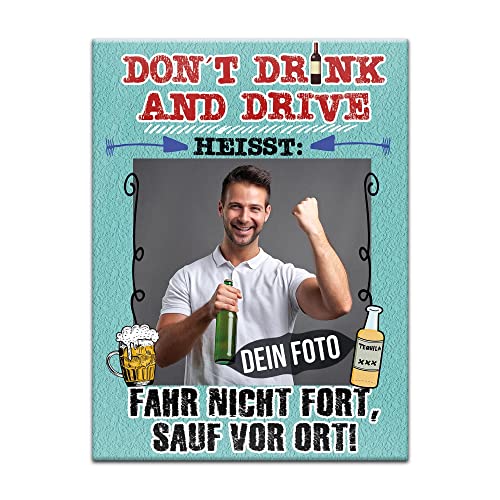 PR Print Royal Fotomagnet selbst gestalten mit Bild - Don?t Drink and Drive - Lustige Geschenkidee mit Foto, personalisierte Geschenke | Hochformat, 6 x 8 cm von PR Print Royal
