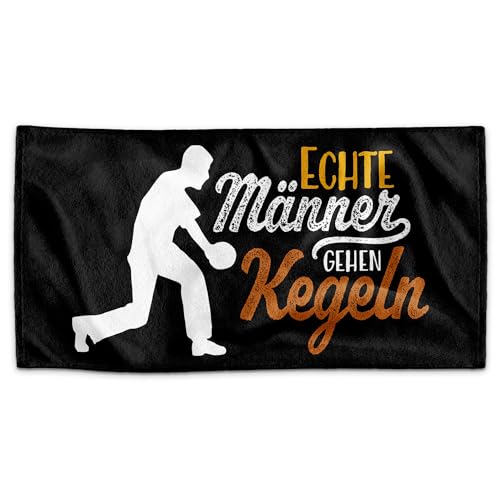 PR Print Royal Handtuch für Sportler mit Spruch - Echte Männer gehen Kegeln - Geschenk Sportler, Geschenk für Kegler, Kegeln | Handtuch Geschenke für Männer, 140 x 70 PR Print Royal Handtuch für Sportler mit Spruch - Echte Männer gehen Kegeln - Geschenk Sportler, Geschenk für Kegler, Kegeln | Handtuch Geschenke für Männer, 140 x 70 von PR Print Royal