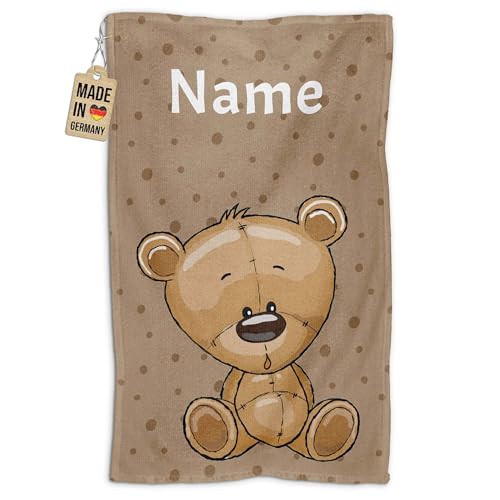 PR Print Royal Kinder-Handtuch mit Name personalisiert - Bär - Geschenk für Jungen und Mädchen, Tier Geschenke, Kindertag, Handtuch Personalisieren | Fotohandtuch 50 x 30 cm PR Print Royal Kinder-Handtuch mit Name personalisiert - Bär - Geschenk für Jungen und Mädchen, Tier Geschenke, Kindertag, Handtuch Personalisieren | Fotohandtuch 50 x 30 cm von PR Print Royal