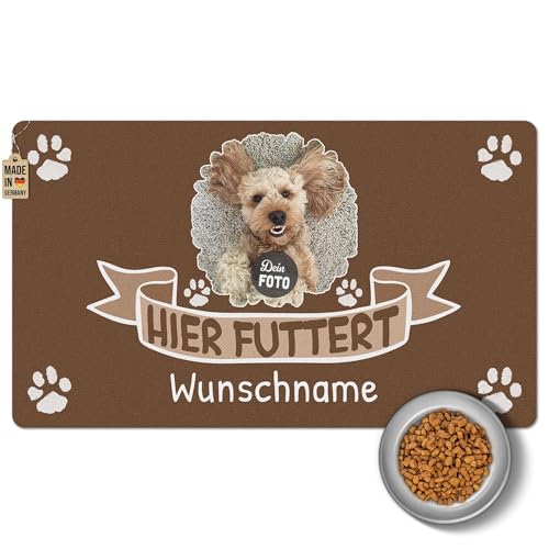 PR Print Royal Napfunterlage mit Foto & Name selbst gestalten - Hier futtert - Futtermatte für Hunde & Katzen - Personalisierte Geschenkidee, Waschbar | 60 x 35 cm, rutschfest PR Print Royal Napfunterlage mit Foto & Name selbst gestalten - Hier futtert - Futtermatte für Hunde & Katzen - Personalisierte Geschenkidee, Waschbar | 60 x 35 cm, rutschfest von PR Print Royal