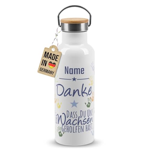 PR Print Royal Personalisierte Edelstahl-Trinkflasche mit Name selbst gestalten - Danke, DASS du Mir geholfen hast - Geschenke für Erzieher zum Abschied | Thermosflasche Weiß, 500 ml PR Print Royal Personalisierte Edelstahl-Trinkflasche mit Name selbst gestalten - Danke, DASS du Mir geholfen hast - Geschenke für Erzieher zum Abschied | Thermosflasche Weiß, 500 ml von PR Print Royal