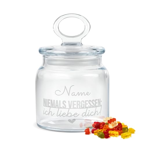 PR Print Royal Personalisierte Keksdose aus Glas mit Gravur - 550 ml - Ich liebe dich mit Name als Geschenk für Frauen zum Jahrestag | Personalisiertes Geschenk Ideen Geburtstag PR Print Royal Personalisierte Keksdose aus Glas mit Gravur - 550 ml - Ich liebe dich mit Name als Geschenk für Frauen zum Jahrestag | Personalisiertes Geschenk Ideen Geburtstag von PR Print Royal