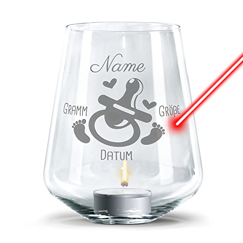 PR Print Royal Windlicht mit Gravur zur Geburt selbst gestalten - mit Geburtsdaten gravieren - inklusive Teelicht, personalisierte Geschenke zur Geburt | Schnuller PR Print Royal Windlicht mit Gravur zur Geburt selbst gestalten - mit Geburtsdaten gravieren - inklusive Teelicht, personalisierte Geschenke zur Geburt | Schnuller von PR Print Royal