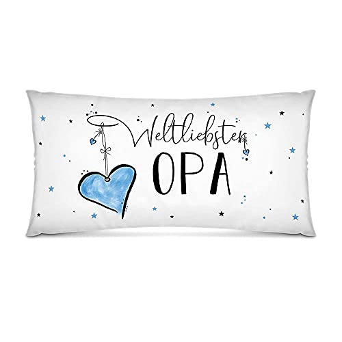 PR Print Royal XXL-Deko-Kissen mit Füllung - Weltliebster Opa - Geschenk für den besten Opa, Geburtstagsgeschenk - Weiß, 80x40 cm PR Print Royal XXL-Deko-Kissen mit Füllung - Weltliebster Opa - Geschenk für den besten Opa, Geburtstagsgeschenk - Weiß, 80x40 cm von PR Print Royal