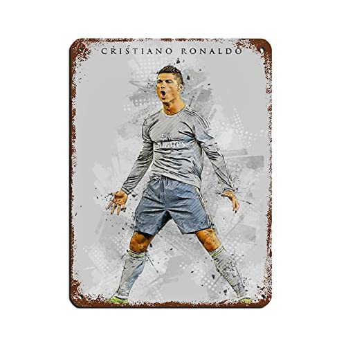 Blechschild mit Fußball-Star Ronaldo-Poster (4) Vintage-Metall, Pub, Club, Café, Bar, Zuhause, Wandkunst, Dekoration, Poster, Retro, 30 x 40 cm von PRACIM