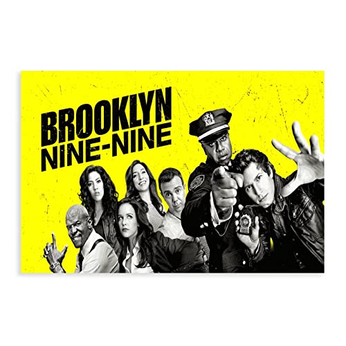 Brooklyn 99 Vintage-Film-TV-Poster (2), Leinwand-Poster, Wandkunst, Dekordruck, Gemälde für Wohnzimmer, Schlafzimmer, Dekoration, ungerahmt, 40 x 60 cm von PRACIM