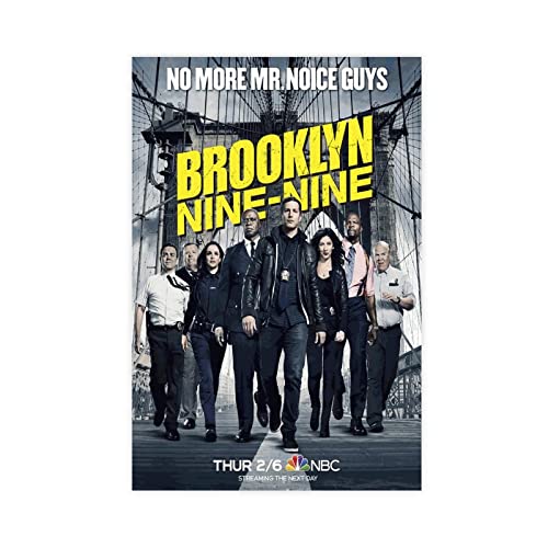 Brooklyn Nine-Nine 99 TV-Serie Poster Leinwand Poster Wandkunst Dekor Druck Bild Gemälde für Wohnzimmer Schlafzimmer Dekoration Rahmen Stil 50 x 75 cm von PRACIM