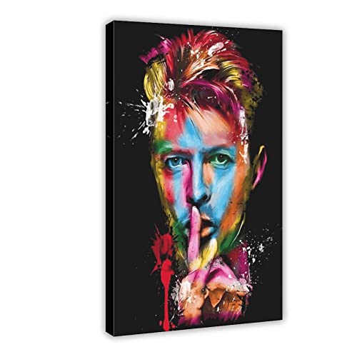 David Bowie Art Poster Album Cover Musik Poster (6) Leinwand Poster Wandkunst Dekor Druck Bild Gemälde für Wohnzimmer Schlafzimmer Dekoration Rahmen Stil 50 x 75 cm von PRACIM