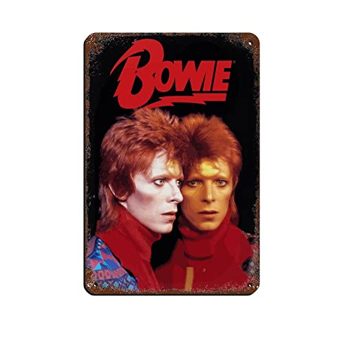 David Bowie Art Poster Album Cover Musik Poster (8) Blechschild Vintage Metall Pub Club Cafe Bar Zuhause Wandkunst Dekoration Poster Retro 20 x 30 cm von PRACIM