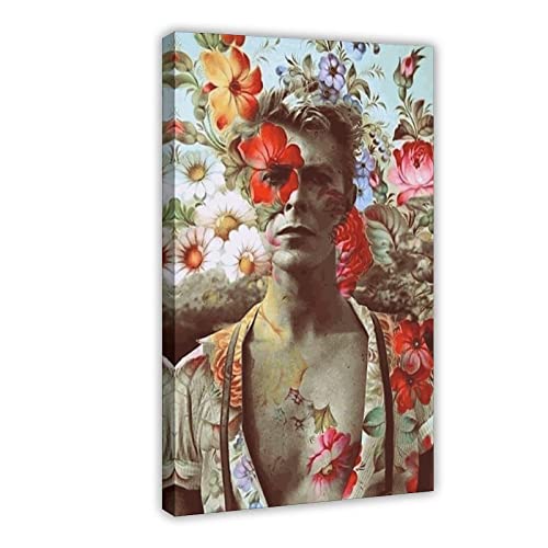 David Bowie Art Poster Album Cover Musik Poster (9) Leinwand Poster Schlafzimmer Dekor Sport Landschaft Büro Zimmer Dekor Geschenk Rahmen Stil 08x12inch (20x30cm) von PRACIM